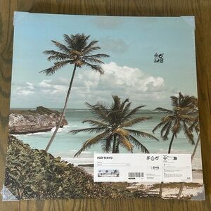 IKEA PJÄTTERYD Tropical Palm Beach Wall Art - Set of 3 - 22”x22” each.